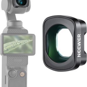 NEEWER 2X Macro Lens for Pocket 3, Magnetic Close Up Macro Photography Lens, 3 Elements in 3 Groups Multicoated HD Optical Glass, Compatible with DJI Osmo Pocket 3, Do Not Stack Filters, LS-64